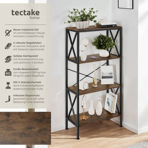 Regal Barry Industrial Holz dunkel, rustikal