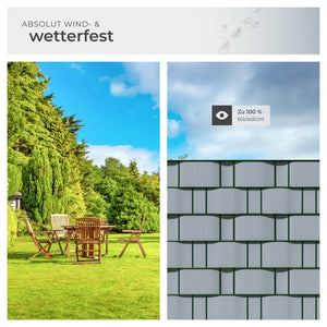 PVC Sichtschutzfolie Grau 70 m