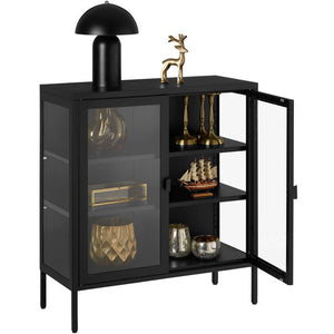 Metallvitrine Baker schwarz