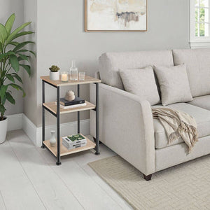 Beistelltisch Memphis 34x30x59cm Industrial Holz hell, Eiche Sonoma