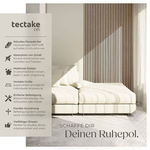 Akustikpaneele Sonic Wall Eiche hell 4er Set
