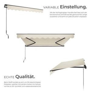 Gelenkarmmarkise Ornella beige 300 x 250 cm