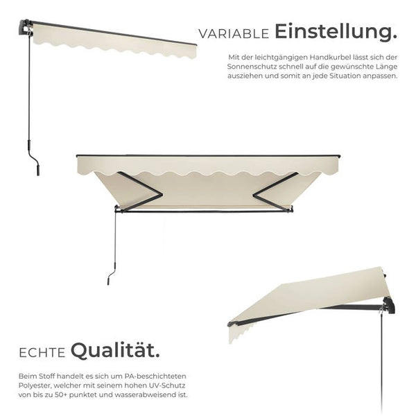 Gelenkarmmarkise Ornella beige 300 x 250 cm