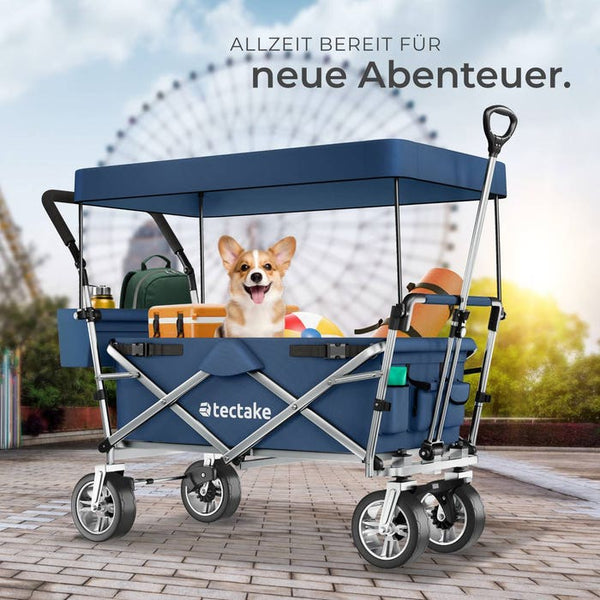 Faltbarer Bollerwagen Nico, blau
