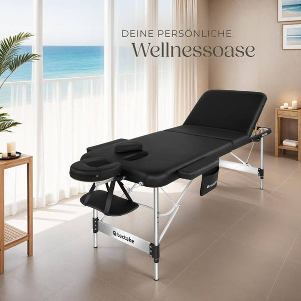 3 Zonen Massageliege Phuket schwarz