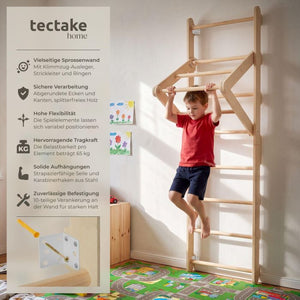 Sprossenwand Matterhorn 4in1 für Kinder Indoor braun