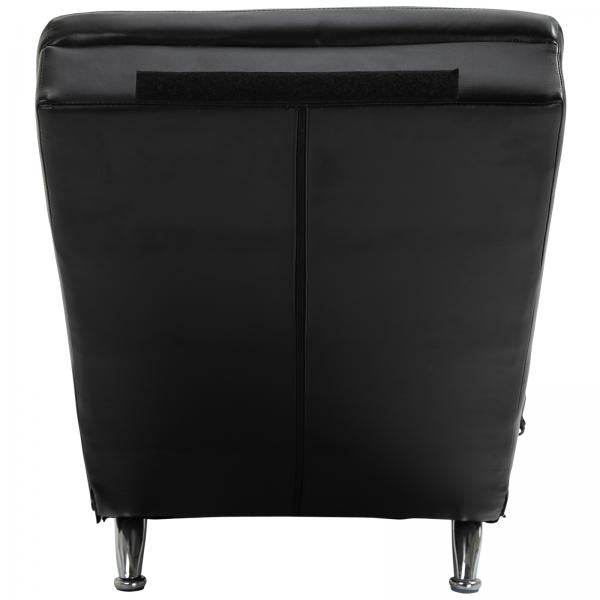 Liegesessel Fernsehsessel mit Zero-G Lounge Kunstleder Massage MDF Metall Schwarz