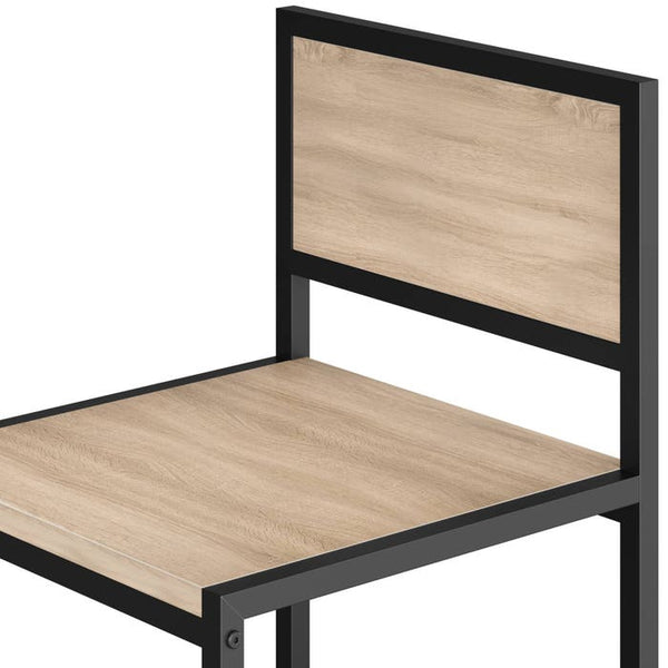 Sitzgruppe Milton Industrial Holz hell, Eiche Sonoma
