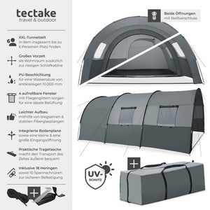 Roskilde tunnel tent for 6 people