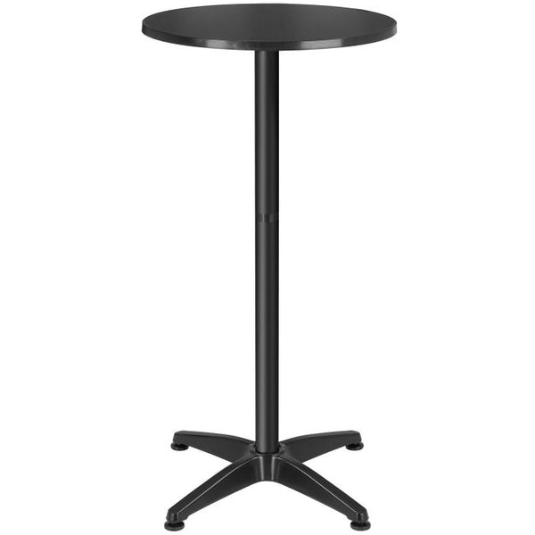 Aluminium-Bistrotisch Frederic schwarz