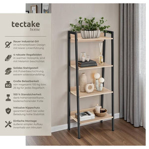 Leiterregal Chatham Industrial Holz hell, Eiche Sonoma 57,5 x 34 x 138 cm