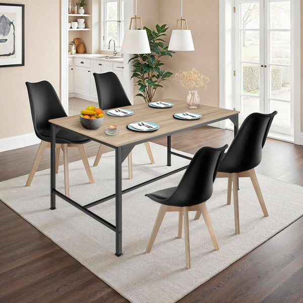 Esstisch Belfast Industrial Holz hell, Eiche Sonoma