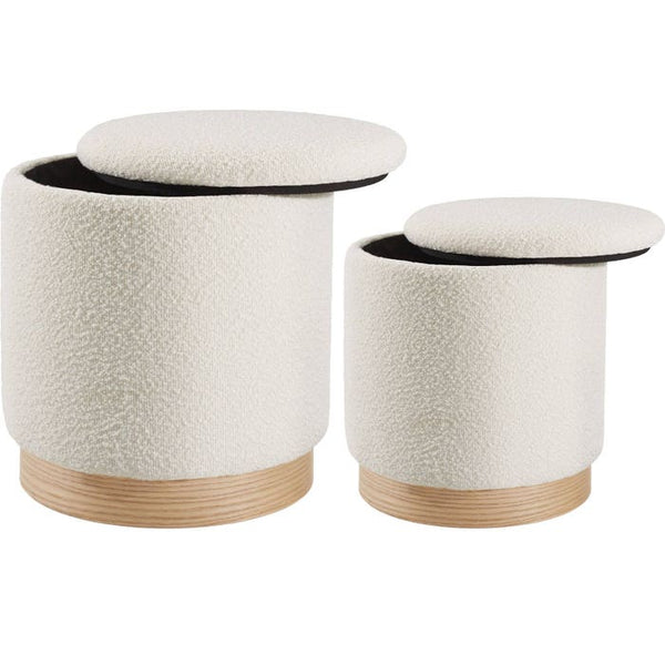 2er Set Sitzhocker Orchide