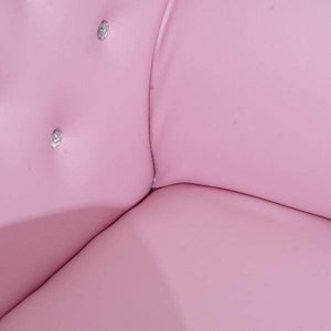 Kindersessel Kindersofa Mädchen Softsofa Kristallknöpfen Hocker Rosa