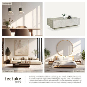 Couchtisch Lasley Travertin Optik 120 x 60 x 35 cm