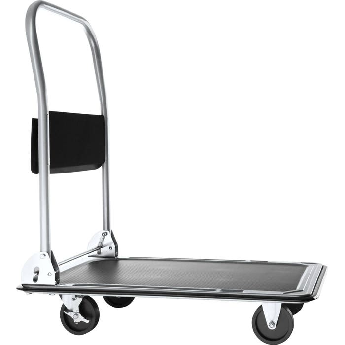 Carrello a piattaforma, nero, 150 kg