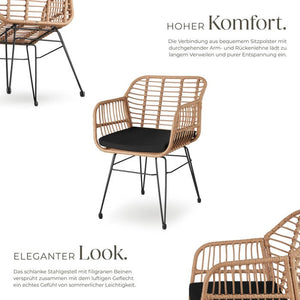 Rattan Sitzgruppe Molfetta natur