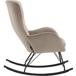Schaukelstuhl Swing schwarz/beige