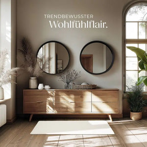 Kurzflorteppich Soft Zone creme 80 x 150 cm