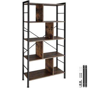 Regal Charleston Industrial Holz dunkel, rustikal