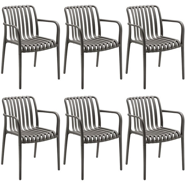 Gartenstühle Alcudia anthrazit 6er Set