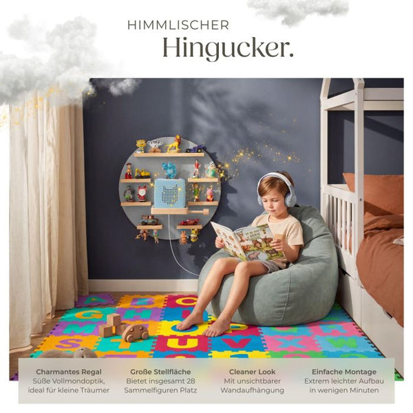 Tonie-Regal MyLittleStory Moon für bis zu 28 Tonies grau