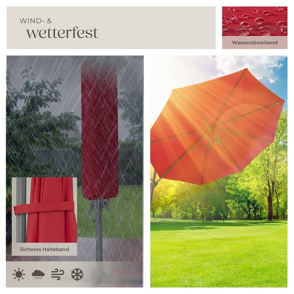Sonnenschirm Daria weinrot