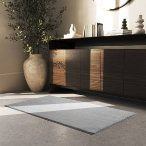 Tapis à poils courts Soft Zone gris 80 x 150 cm 