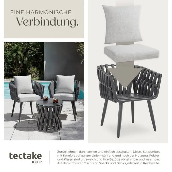 Aluminium Gartenlounge-Set Lugano