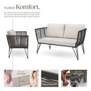 Garten-Loungesofa Sundo