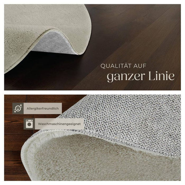 Tapis à poils courts Soft Zone Sand Ø 120 cm 