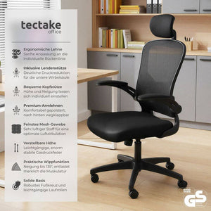 Bürostuhl Arges ergonomisch mit verstellbarer Kopfstütze