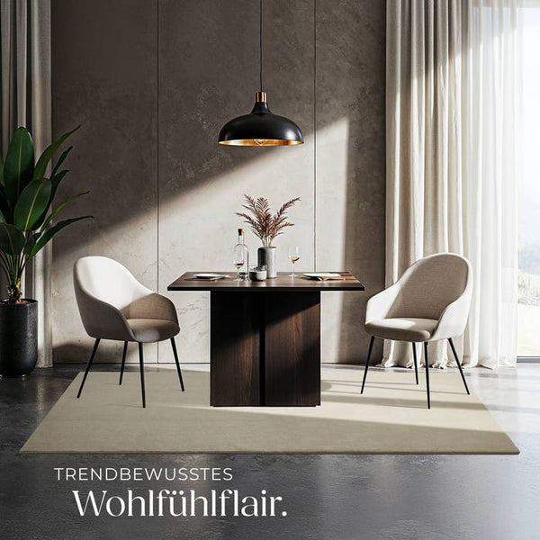 Tapis à poils courts Soft Zone beige 120 x 170 cm 