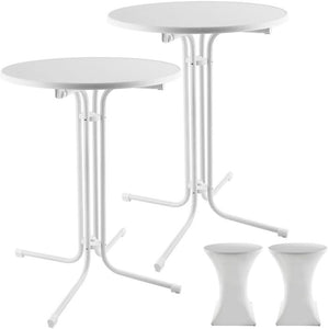 Stehtisch Eren weiss 2er Set