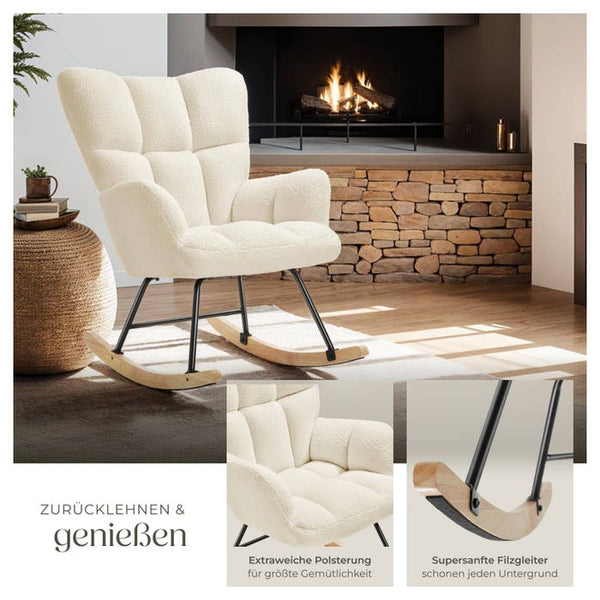 Schaukelstuhl Torve beige