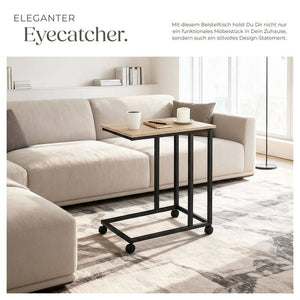 Beistelltisch Luton Industrial Holz hell, Eiche Sonoma