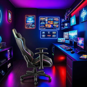 Tartaros gaming chair, black/black 
