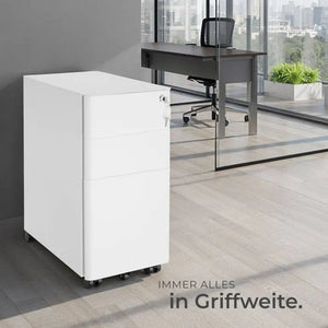 Aktenrollschrank Parvus weiss