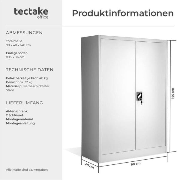 Aktenschrank grau