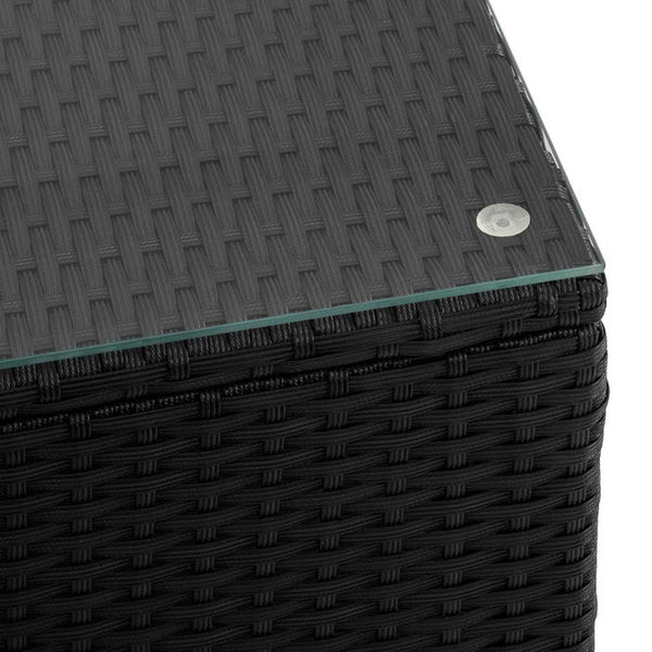 Rattan Lounge Lignano schwarz