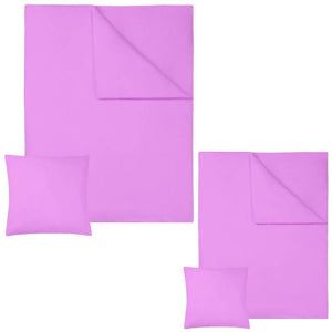 2 Bettwäsche-Sets 200x135cm Baumwolle 2-tlg. Lila