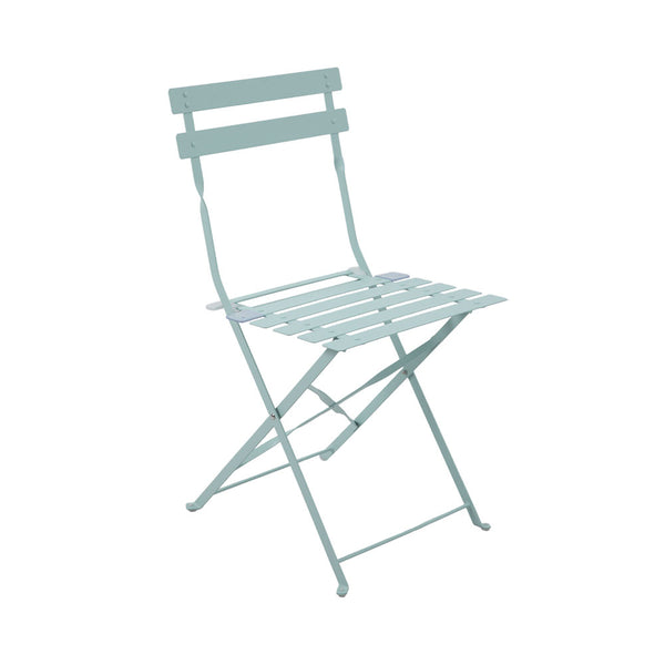 dameco Bistro Set Metall Gartentisch und 2 Stühle türkis matt