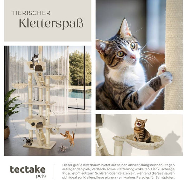 Kratzbaum Hansi beige/weiss