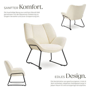Sessel Kjeld creme-weiss