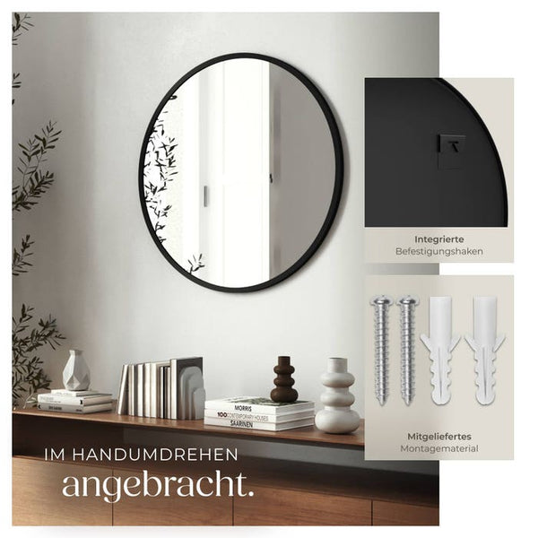 Runder Wandspiegel Fiona 60 cm