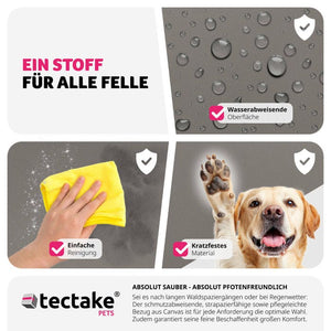 Hundeautositz Milow grau