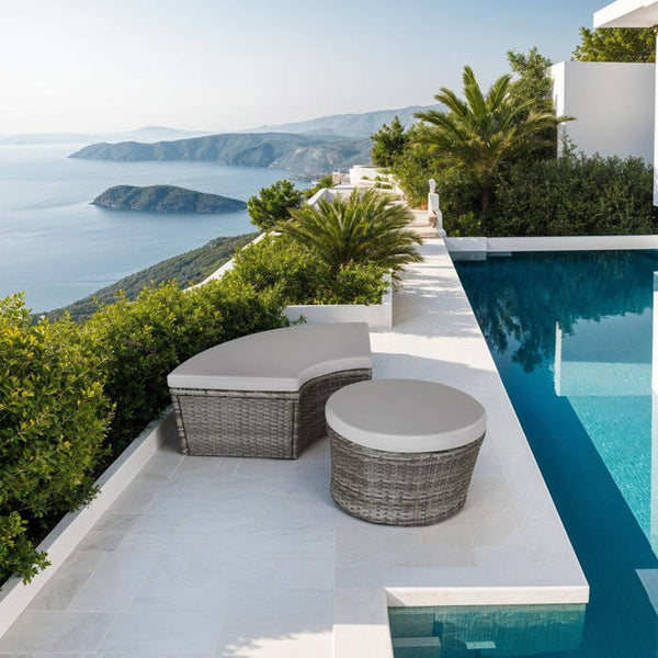 Rattan Sonneninsel Santorin grau