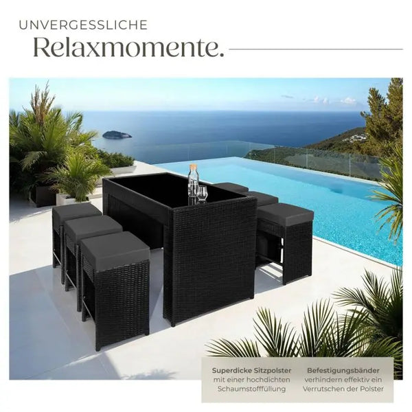 Aluminium Rattan Barset Ibiza