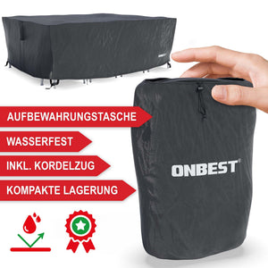 Protective cover for garden furniture 270x90x180cm