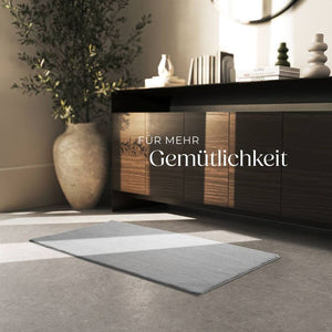 Short pile carpet Soft Zone gray 60 x 110 cm 